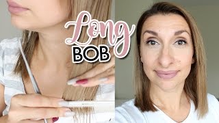 Long Bob selber schneiden TUTORIAL  DIANA DIAMANTA [upl. by Ijat]