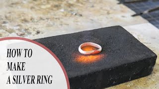 How To Make a Ring  Step By Step Silversmithing Tutorial [upl. by Sethrida116]