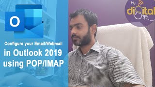 Configure your Corporate Email using POPIMAP in Outlook  Webmail Emails configuration in Outlook [upl. by Oiracam420]