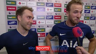 “I don’t care it’s my goal”  Harry Kane claims Christian Eriksen’s goal [upl. by Onivla]