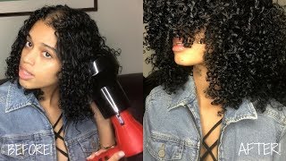 HOW I DIFFUSE MY CURLY HAIR NO FRIZZ [upl. by Forkey]