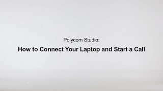 How To Connect Your Laptop And Start A Call  Poly Studio USB  Español [upl. by Nagek]