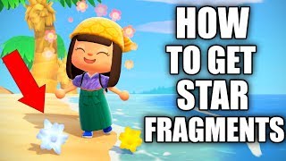 HOW TO GET Star Fragments in Animal Crossing New Horizons [upl. by Novart]