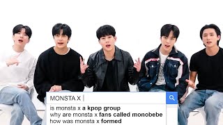 MONSTA X Answer the Webs Most Searched Questions  WIRED [upl. by Ardin]