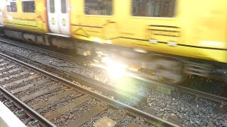 Merseyrail 507 009 making arcs at Birkdale station [upl. by Jamieson]