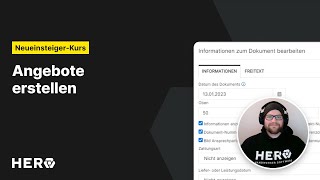 Tutorial Angebote erstellen  HERO Handwerkersoftware [upl. by Enelyaj327]