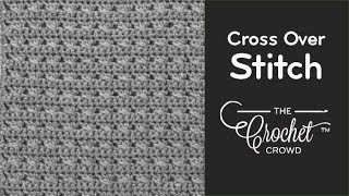 BEGINNER Crochet Cross Over Stitch [upl. by Ayhdnas]