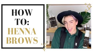 Henna Brows  How to mix and Apply BrowXenna [upl. by Erdnoid364]