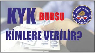 KYK BURSU KİMLERE VERİLİR [upl. by Nawram]