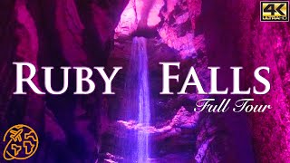 Ruby Falls Chattanooga Tennessee TN Full Tour 4k Underground Water Cave [upl. by Aihsotan]