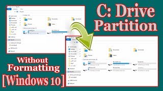 How to Partition C Drive in Windows 10 Without Formatting [upl. by Tterag]